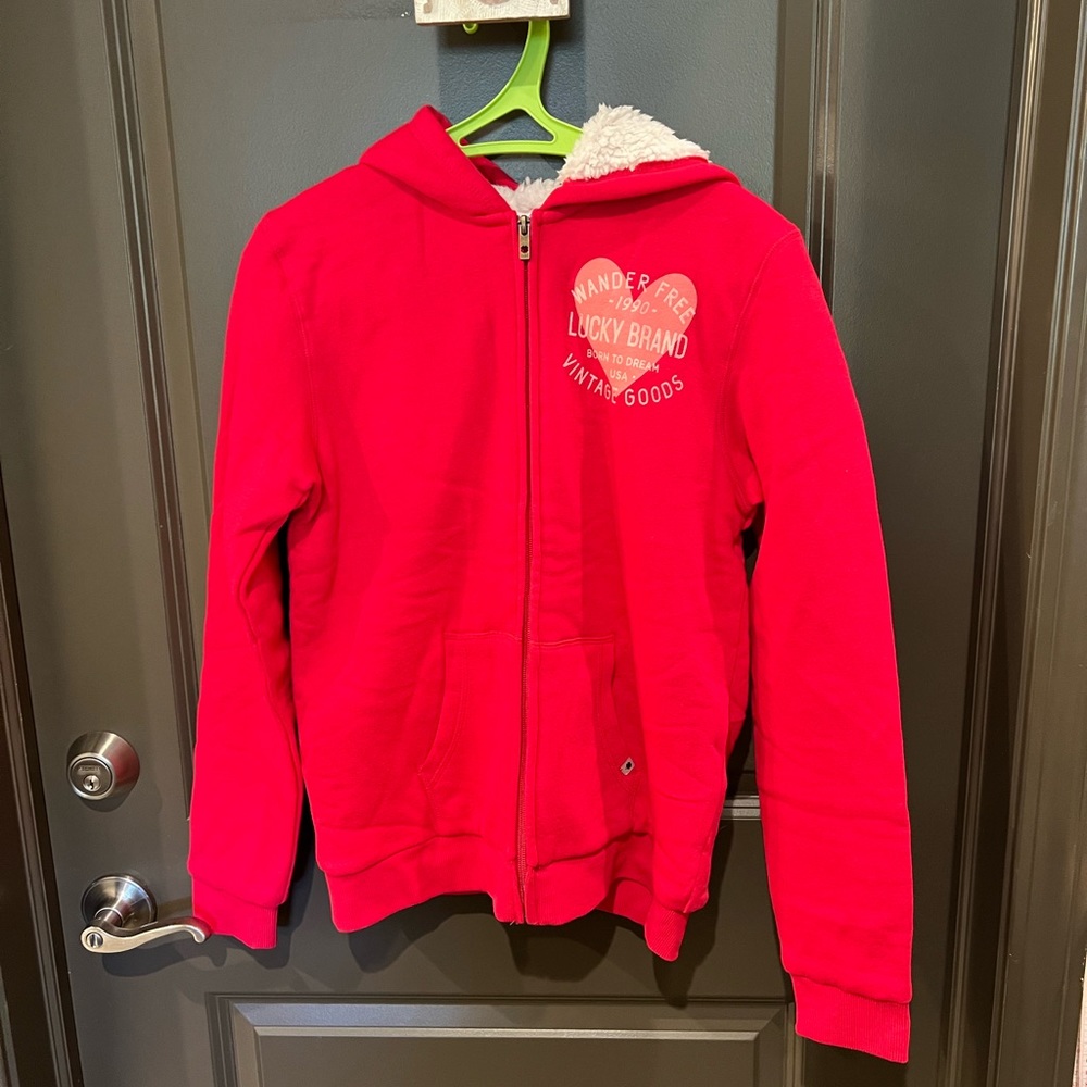 Lucky Brand Red warm hoodie